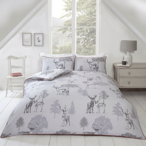 Sherwood Reversible with Piped Edging Duvet Cover Bedding Set