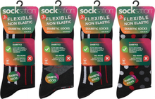 Charger l'image dans la galerie, 12 Pairs Men's Diabetic Flexible Non-Binding Loose Elasticated Soft Top Socks UK Size 6-11
