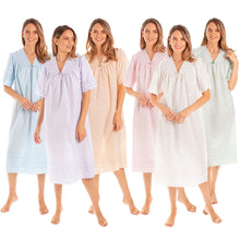 Load image into Gallery viewer, Ladies V Neck Embroidery Anglaise Nightdress
