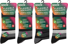 Charger l'image dans la galerie, 12 Pairs Men's Diabetic Flexible Non-Binding Loose Elasticated Soft Top Socks UK Size 6-11
