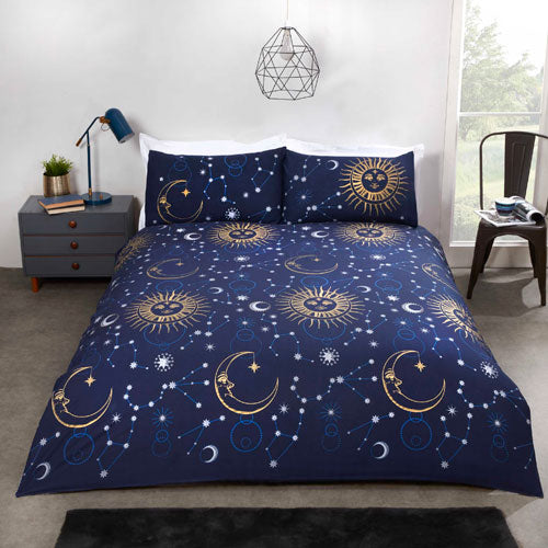 Celestial Duvet Cover Bedding Set Blue