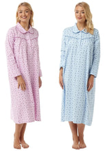 Carica l&#39;immagine nel visualizzatore di Gallery, Holly 100% Brushed Cotton Wincyette Nightdress
