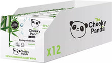 Carica l'immagine nel visualizzatore di Gallery, Cheeky Panda Bamboo Baby Wipes 12 x Pack 60’s
