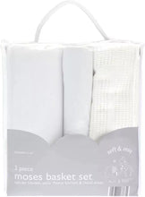 Carica l&#39;immagine nel visualizzatore di Gallery, Soft And Cosy 3 Piece Moses Basket Set
