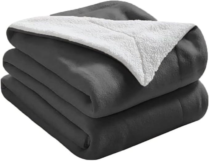 Super Soft Sherpa Throw 200x240cm Grey