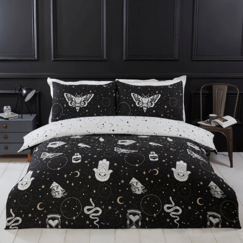 Gothic Magic Reversible Duvet Cover Bedding Set