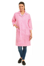 Charger l&#39;image dans la galerie, Norma Gingham Checked Button Overalls 3/4 Sleeves
