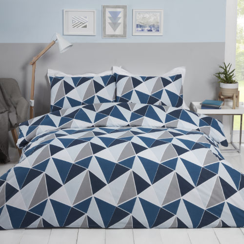 My Home Leo Navy Duvet Cover Bedding Set