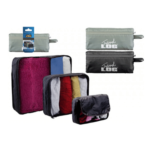 Travel Log Packing Cubes 6 Piece Set Assorted