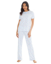Lade das Bild in den Galerie-Viewer, Ladies 100% Cotton Jersey Spot Short Sleeve Pyjamas Assorted 6 Packs
