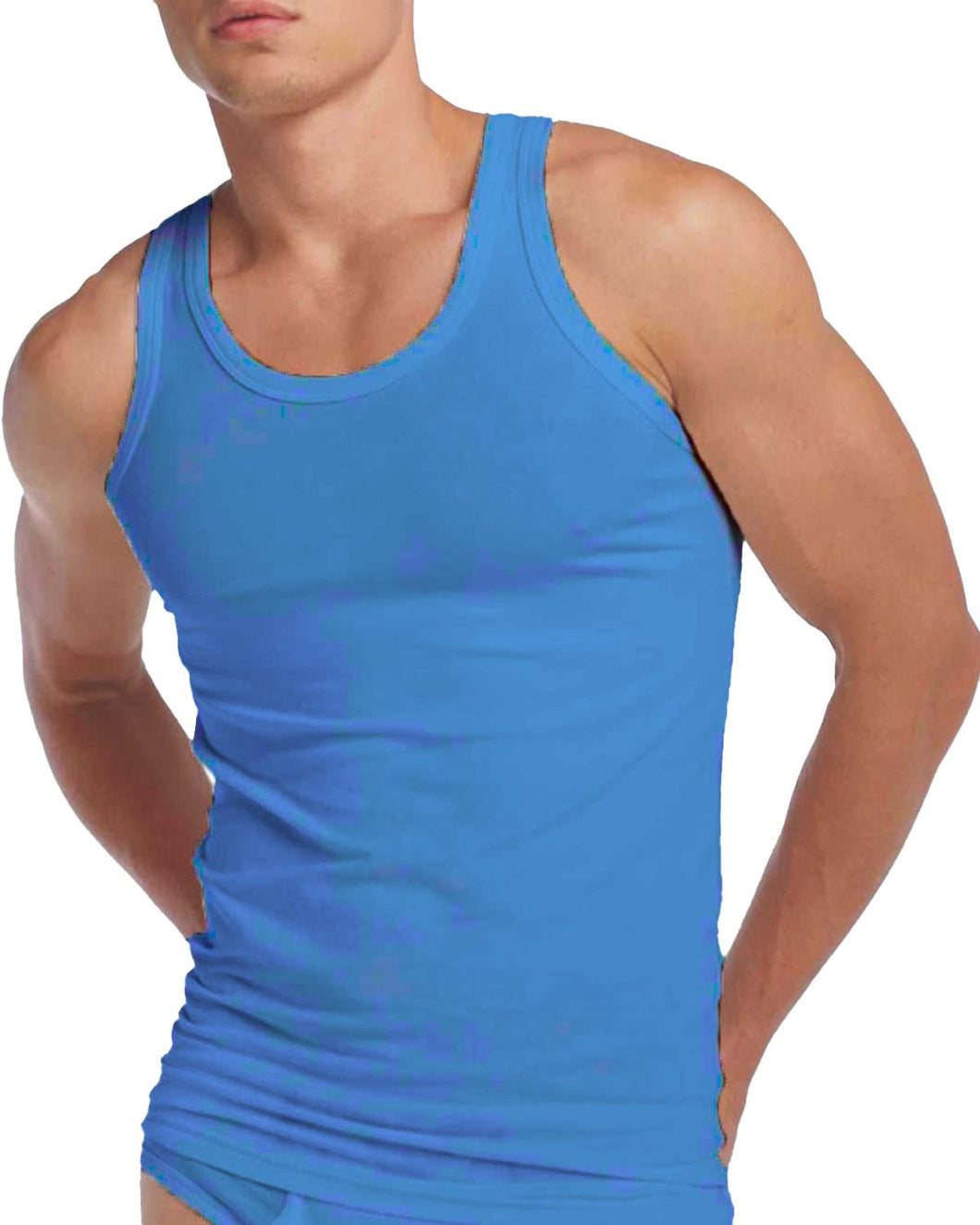 Mens 100% Cotton Singlets Vests by Five Star 3 Pack