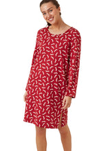 Load image into Gallery viewer, Dotty Dachshund Knitted Cotton Cosy Nightshirt
