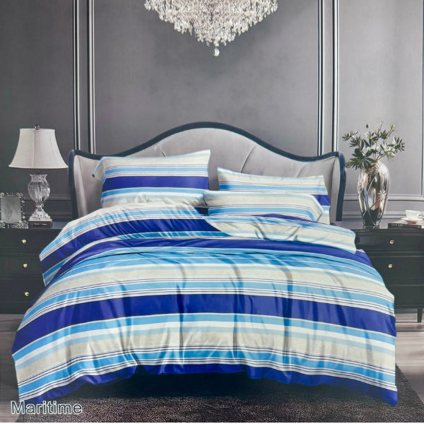 Maritime Contemporary Duvet Cover Bedding Set