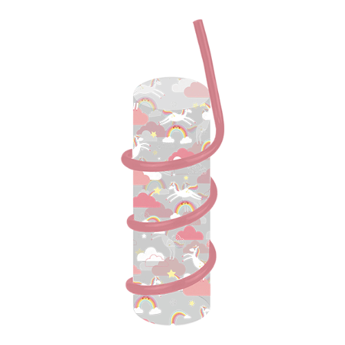 Unicorn Tumbler with Twirly Straw Pack of 6