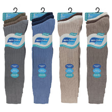 Carica l&#39;immagine nel visualizzatore di Gallery, Mens 100% Cotton Fresh Long Hose Socks Fashion UK 6-11 (6 Pairs)
