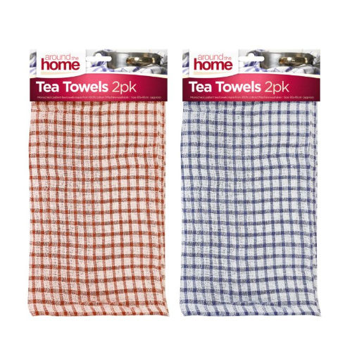 Terry Tea Towel Cotton 6 Pack