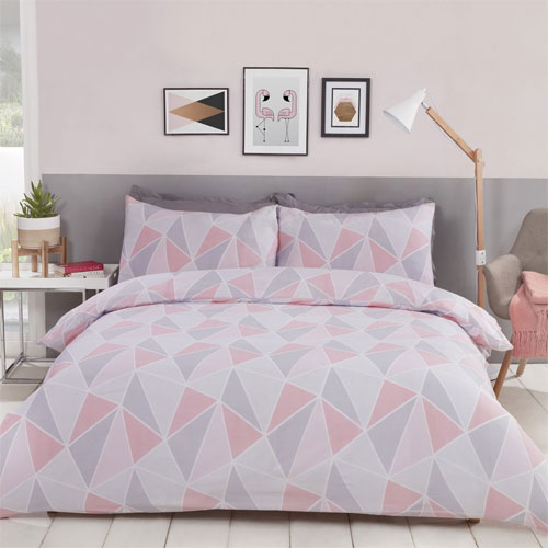 Leo Pink My Home Duvet Cover Bedding Set Pink