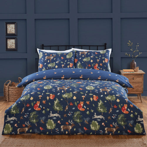 Autumn Forest Reversible Duvet Cover Set