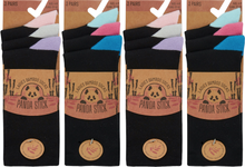 Lade das Bild in den Galerie-Viewer, Panda Stick Ladies Bamboo Blend Comfort Soft Ankle Socks Heel Toe
