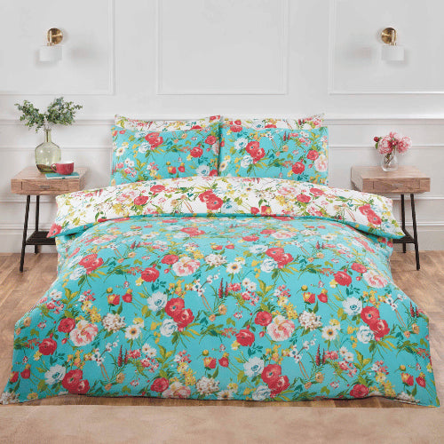 Ashbourne Duck Egg Duvet Cover Bedding Set