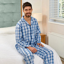 Afbeelding in Gallery-weergave laden, Men&#39;s Harlow Checked Poly Cotton Pyjamas
