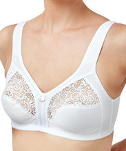 تحميل الصورة إلى عارض المعرض، Ladies Half Lace Cup Non Wired Bra White
