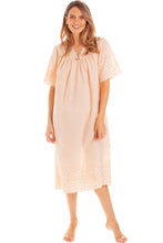 Load image into Gallery viewer, Ladies V Neck Embroidery Anglaise Nightdress
