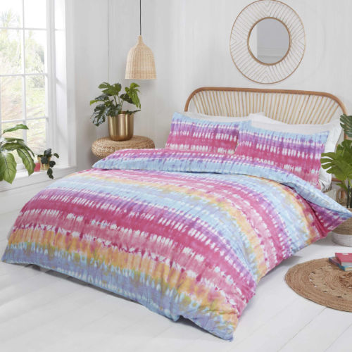 Tie Dye Multi Duvet Cover Bedding Set