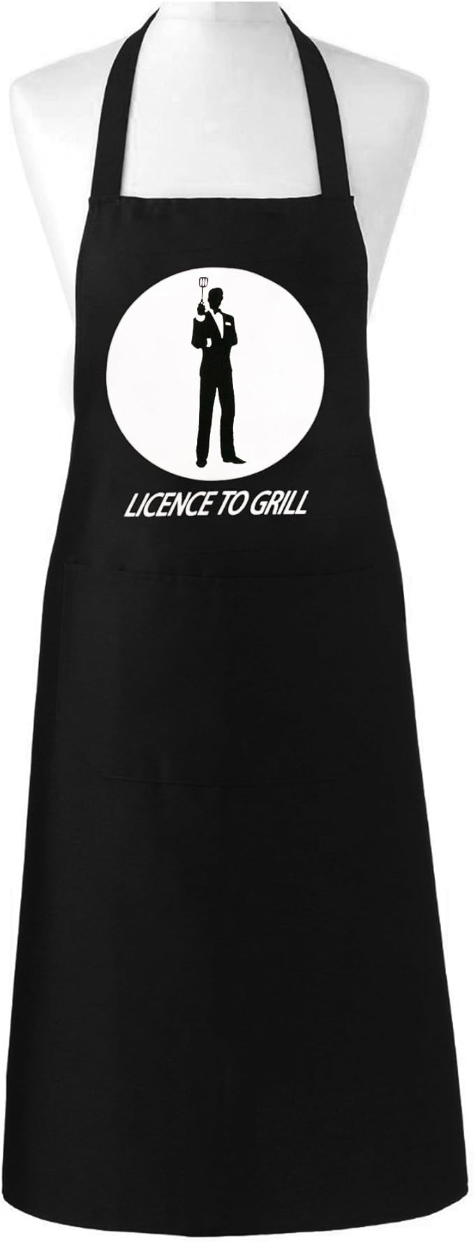 James Bond 007 Spatula Barbeque Apron Black