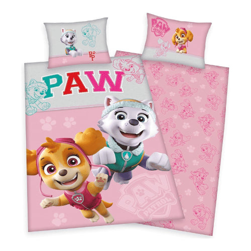 Paw Patrol Skye & Everest  Reversible Duvet Cover Bedding Set Single