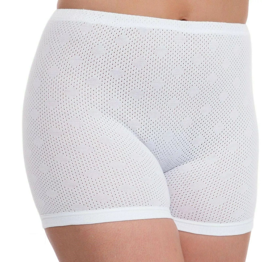 Ladies 100% Cotton Eyelet Pantees 3 Pack