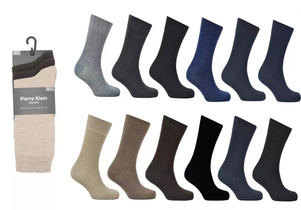 Men's Assorted Cotton Rich Socks 6 Pairs by MAN