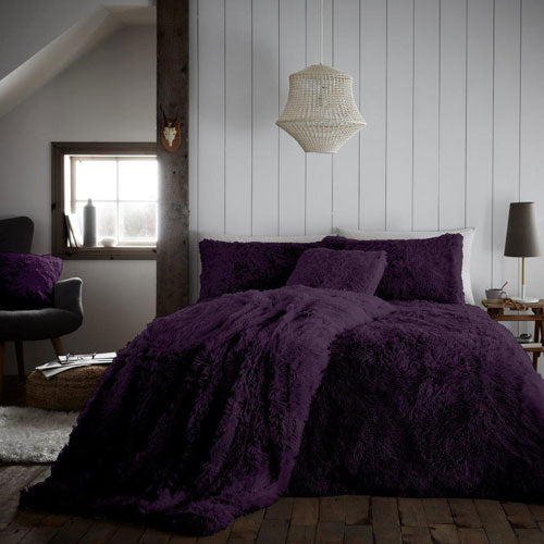 Hug And Snug Duvet Cover Bedding Set Purple