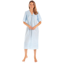 Load image into Gallery viewer, Ladies V Neck Embroidery Anglaise Nightdress
