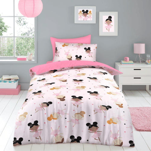 Ballerina Girls Duvet Cover Bedding Set Single