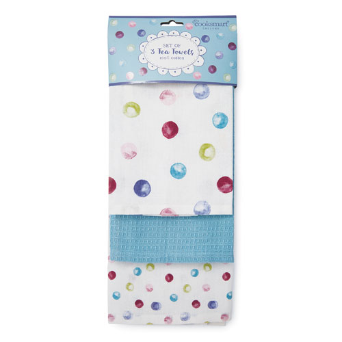 Spotty Dotty Tea Towels 3 Pack