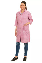 Lade das Bild in den Galerie-Viewer, Norma Gingham Checked Button Overalls 3/4 Sleeves
