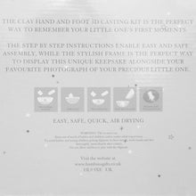 Carica l'immagine nel visualizzatore di Gallery, Bambino Triple Photo Frame &amp; Casting Kit White
