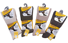 Charger l&#39;image dans la galerie, 6 Pairs Men&#39;s Stay Up 99% Cotton Rich Non-Elasticated Hand Linked Toe Socks Fashion
