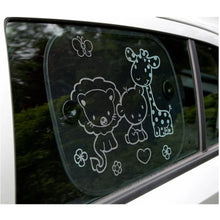 Afbeelding in Gallery-weergave laden, Clippasafe Auto Safari Fun Sun Screens Black &amp; White 2 Pack
