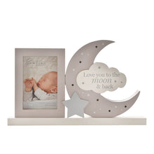 Lade das Bild in den Galerie-Viewer, Bambino Light Up Moon Mantel Plaque Frame
