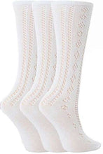 Lade das Bild in den Galerie-Viewer, 12 Pairs Girls Knee High Pelerine School Socks White Size 4-5½
