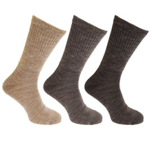 Afbeelding in Gallery-weergave laden, 6 Pairs Men&#39;s Lambs Wool Blend Extra Wide Non Elastic Loose Wider Top
