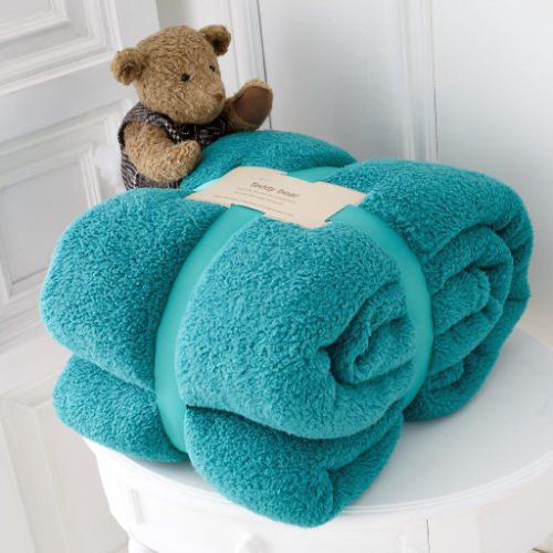 Teddy Throw 200cm x 240cm Teal