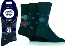 تحميل الصورة إلى عارض المعرض، 12 Pairs Men&#39;s Gentle Grip Cotton Socks Argyle
