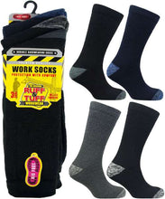 Afbeelding in Gallery-weergave laden, 12 Pairs Men&#39;s Bigfoot Heavy Duty Thick Construction Work Boot Socks UK 11-13
