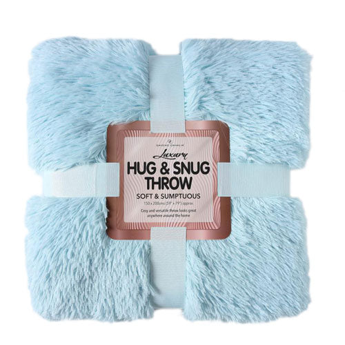 Hug And Snug Throw Duck Egg 150 x 200cm