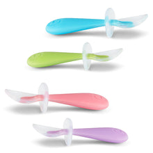 Lade das Bild in den Galerie-Viewer, Munchkin Gentle Scoop Silicone Training Spoons 2Pk
