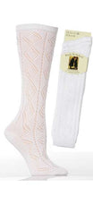 Charger l&#39;image dans la galerie, 12 Pairs Girls Knee High Pelerine School Socks White Size 4-5½
