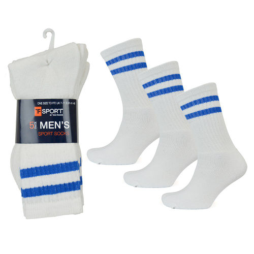 15 Pairs Men's Sports Socks Premium Leisure Casual Wear Size 7-11 White